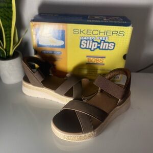 Skechers Kids Brown Slip-On Sandals